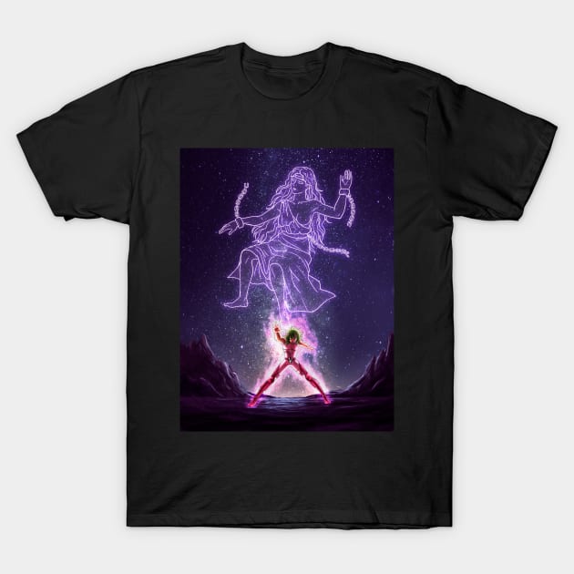 Vibrant Andromeda T-Shirt by mcashe_art